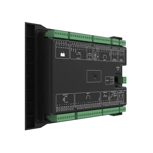 وحدة تحكم بالمراقبة عن بعد لمحرك الديزل البحري HMC9000S 4.3 بوصة شاشة ملونة + RS485 + التحكم في سرعة GOV + توسيع الوحدة #6