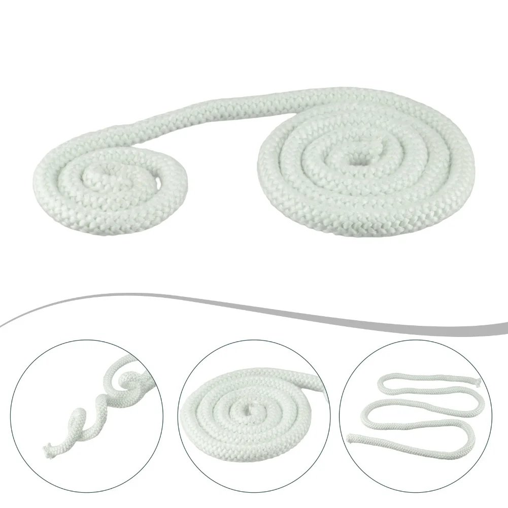 

Уплотнительная веревка для камина, белая прокладка, шнур для плиты, дверной шнур для камина, веревка для выжигания дров, высокотемпературная огнестойкая уплотнительная веревка