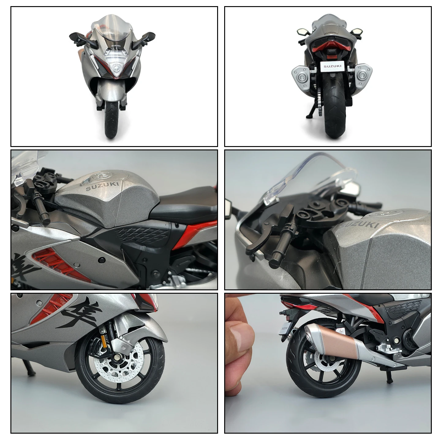 1/12 Suzuki Hayabusa 2024 25th ANNIVERSARY Alloy Motorcycle Model Vehicle Collection Shork-Absorber Off Road Autocycle Model