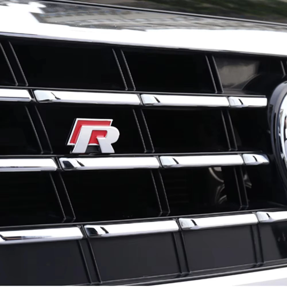 VW 2026 Hot Car Styling Front Grille Badge Decoration Rline Metal Emblem For Volkswagen VW Golf 4 5 6 7 8 Passat T5 B5 b6 b8 MK6 - view 4