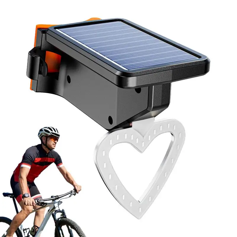 Brake Sensing Rear Cycling Light Sensor Brake Solar USB Cycling Rear Light Night Riding Safety High Brightness Tail Light For