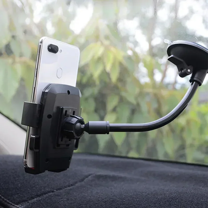 Car Phone Holder Bracket Mount Cup Holder Universal Car Suction Windshield Phone Locking Car-Accessories