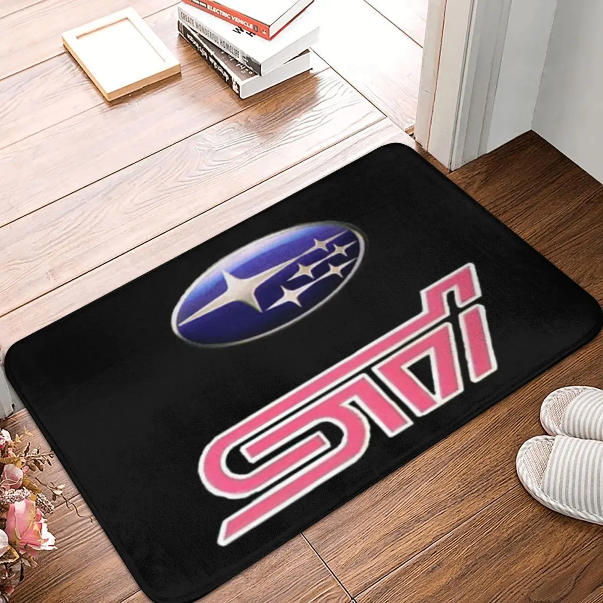 Subaru STI Car Non-slip Doormat Floor Mat Washable Carpet Rug for Kitchen Entrance Home Bathroom Living room Footpad Mats