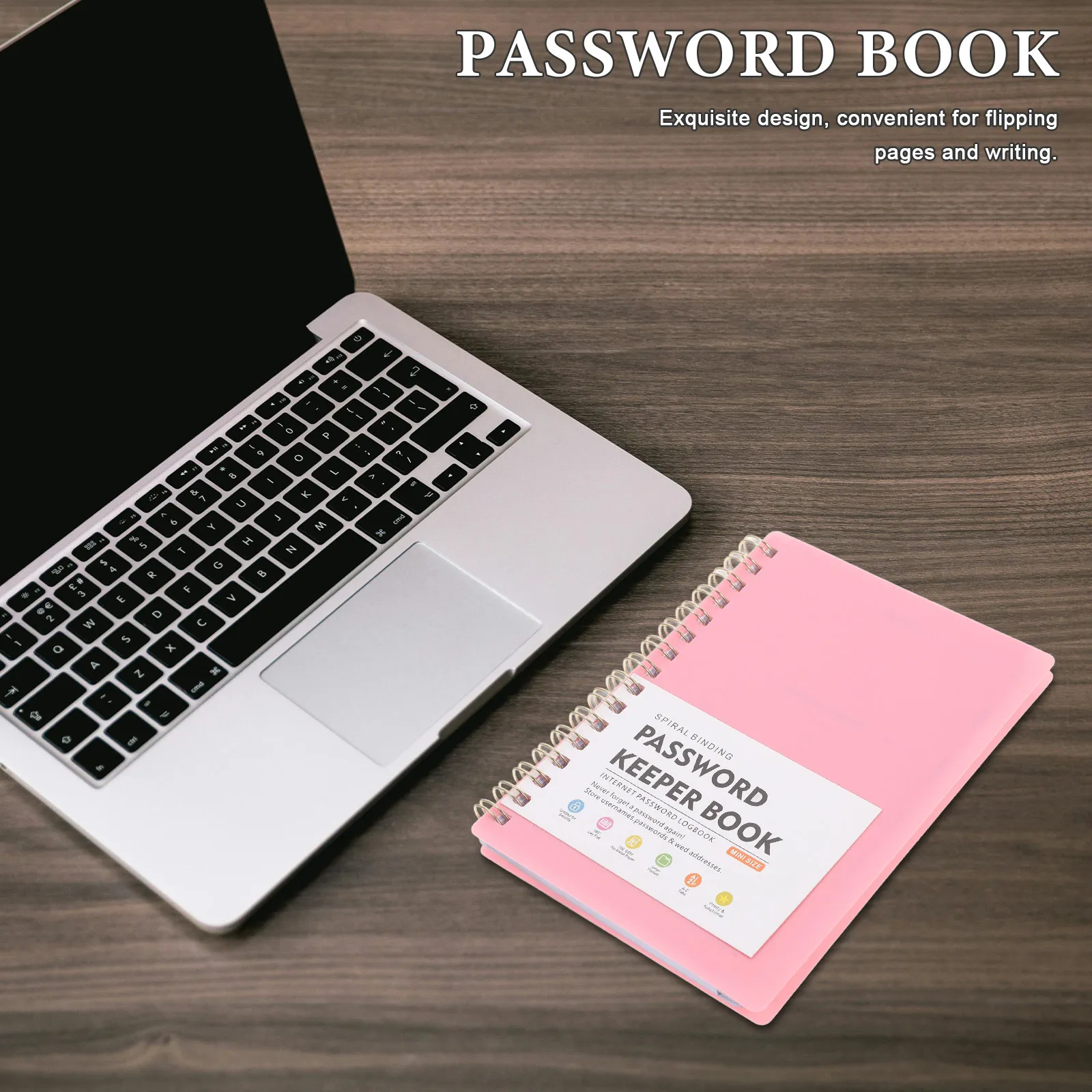 A6 Password Keeper Book Small Convenient Notepad with Alphabetical Tabs for Website Addresses Password Management Portable
