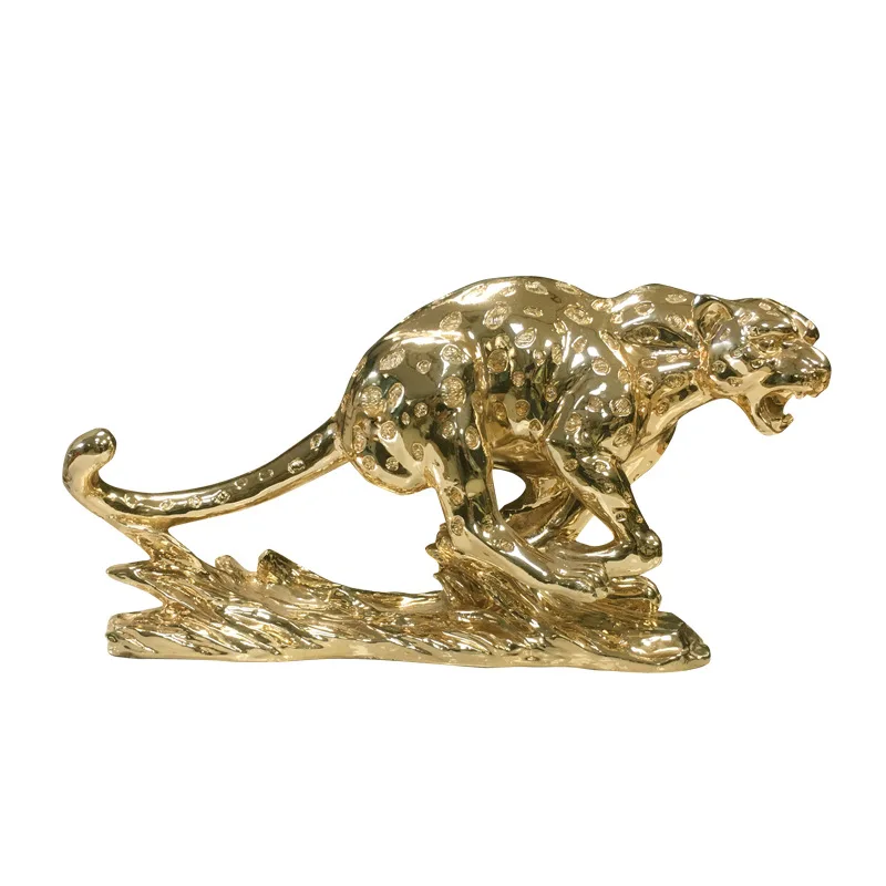 

Resin leopard ornament office living room TV cabinet entrance wine cabinet decoration housewarming new home opening gift