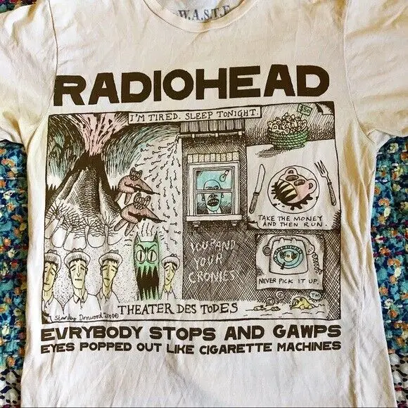 Radiohead Short Sleeve Cotton T-shirt Unisex S-5XL Men Women VN0009