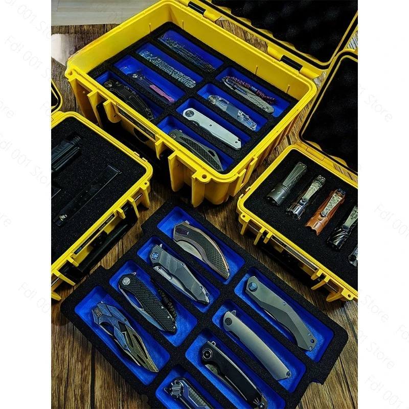 20/24/32/36 Slots Folding Tool Storage Box, Portable Waterproof Outdoor Collection Case