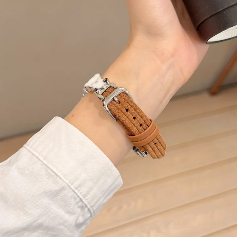 

Винтажный кожаный ремешок, подходящий для ремешков HW Watch Fit3/Fit4 и ремешков ручной работы для HW Band 8/9/10NFC.