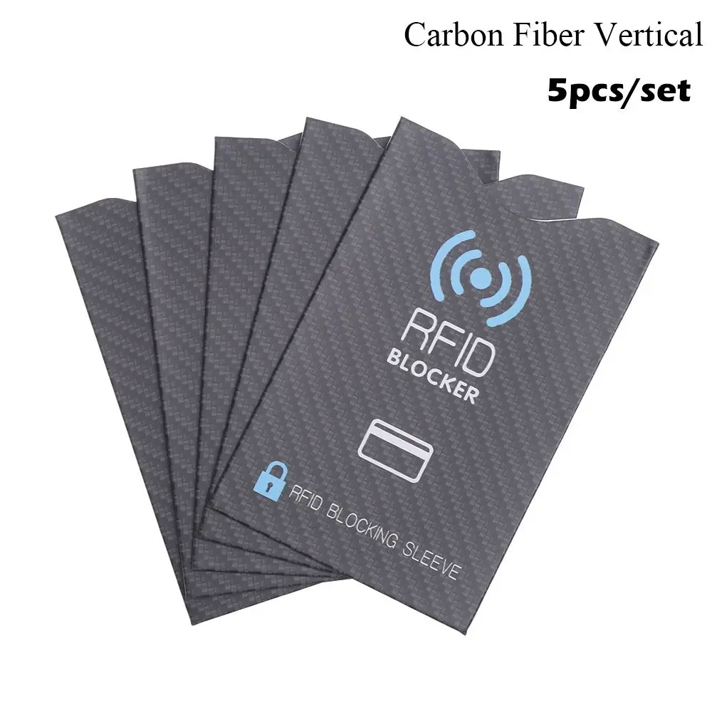 

5PCS New Anti-theft Bank Protection Protect Case Cover Blocking Sleeve RFID Blocker Card Holder