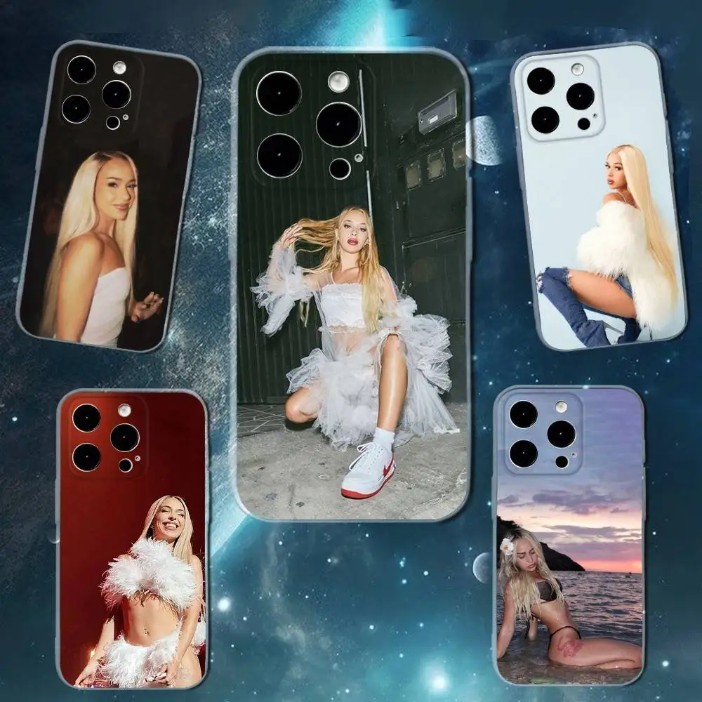 

B-Bad Gyal Singer Phone Case For iPhone 16,15,14,13,12,11 Plus,Pro,Max,XR,XS,X,7,8 SE,Mini Transparent Silicone Soft