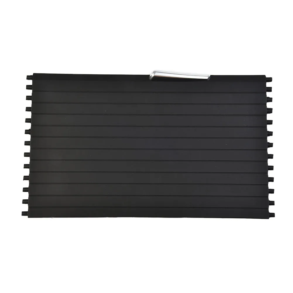 1pc for Black ABS Car Center Storage Box Cover Trim 140*240mm For BMW X5 X6 for e71 2007-2014 Auto Storage Box Roller Blind