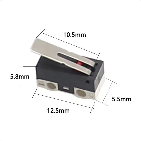 

【50-10PCS】 Limit Switch Push Button Switch 1A 125V AC Mouse Switch 3Pins Micro Switch