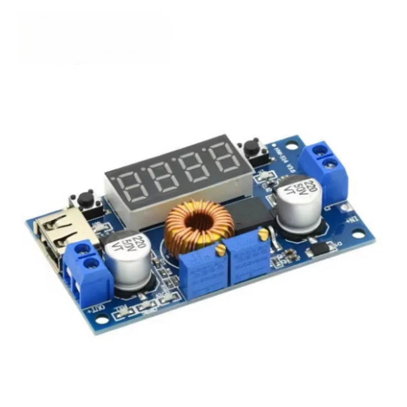 5A XL4015 Constant voltage constant current step-down power module Voltage current display LED drives lithium battery charging