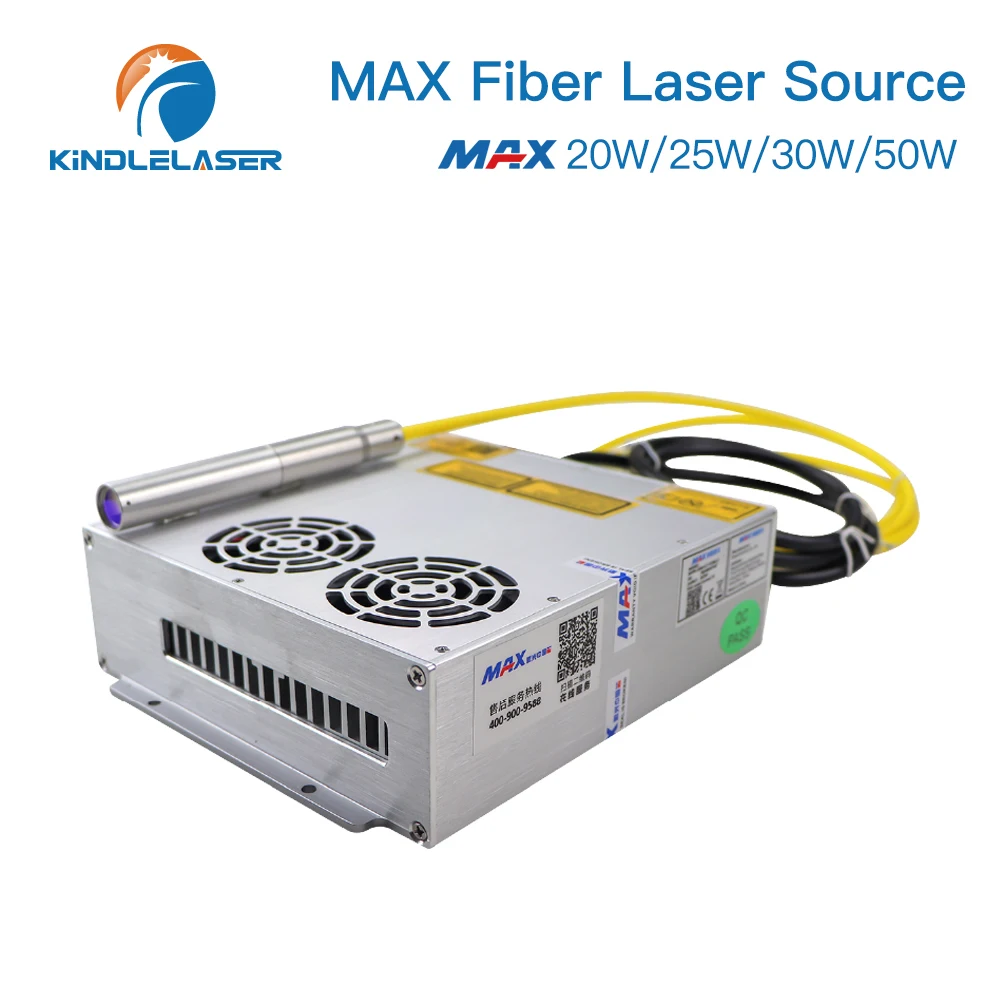 KINDLELASER Fibra Laser MAX QCS Pulse 20/50W Macchina da taglio laser Sorgente laser