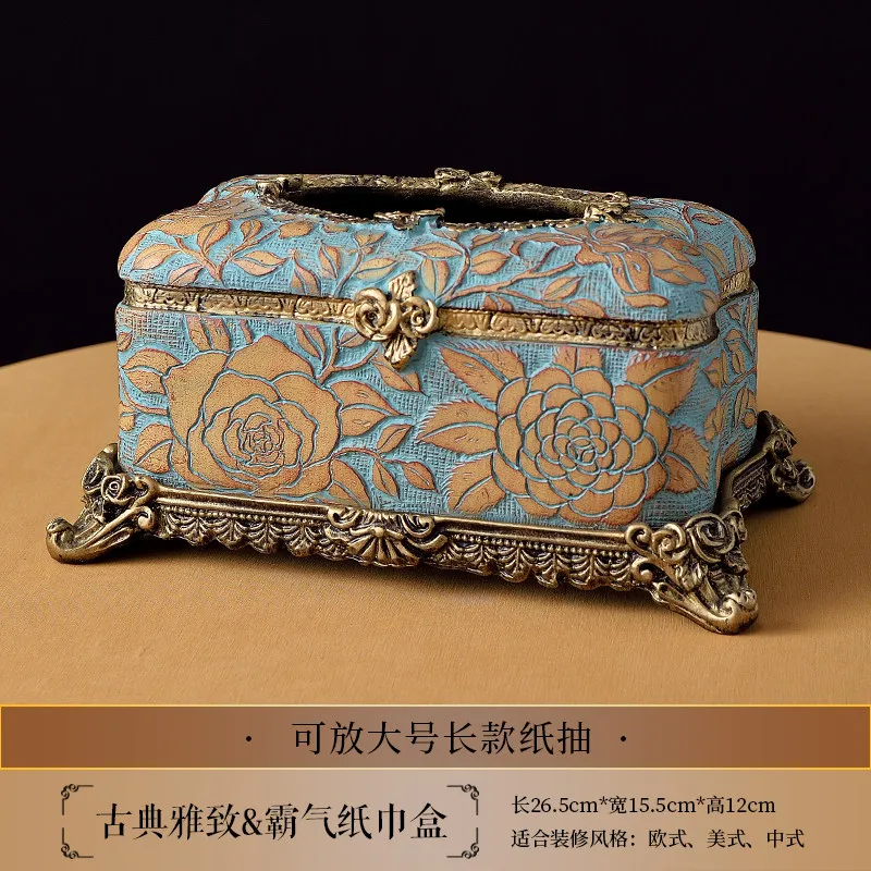 Retro Candy Storage Box with Lid Vintage Sweets Organizer  Desk Ornament Living Room Decorative Tray Candy Holder