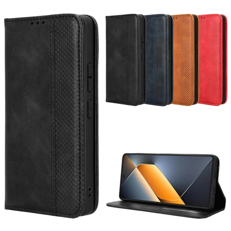 For Tecno Pova 6 Pro 5G Cover Luxury Flip PU Leather Wallet Magnetic Adsorption Protection Case For Tecno Pova 6 Pro Phone Bags