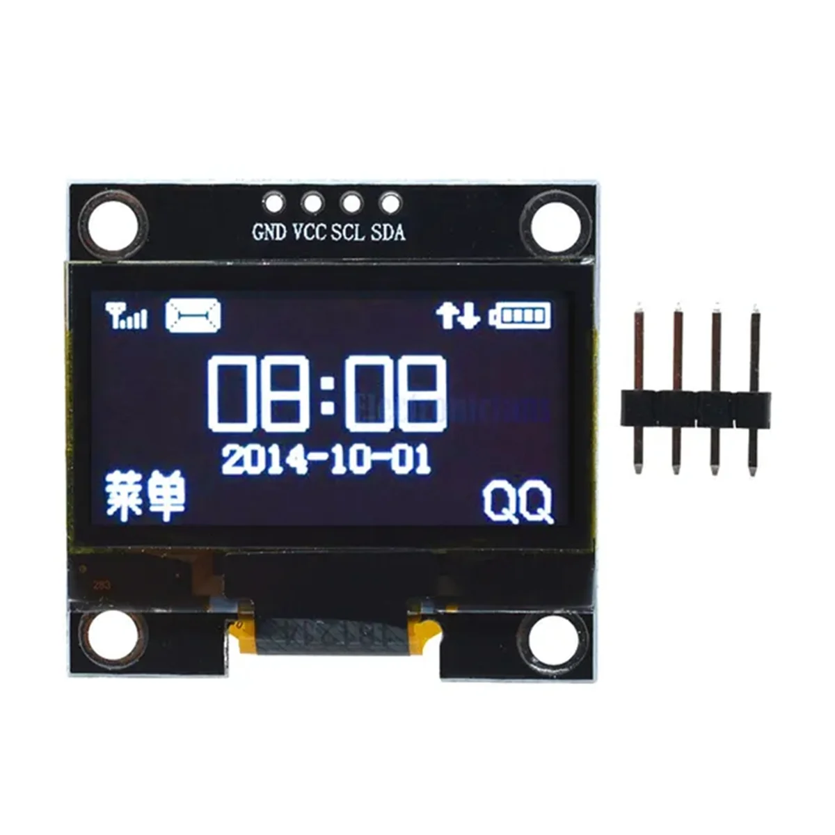 SuperDeals 1.3 Inch OLED Display Module 128x64 LCD Display 4PIN I2C IIC Communicate for Arduino
