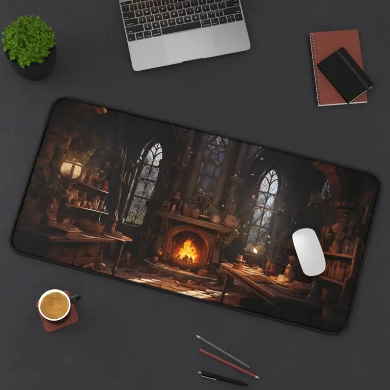 

Dream Fireplace Pattern Table Mat, Cute Table Decoration, Non-slip Waterproof Gaming Mouse Pad, Perfect Gift for Friends