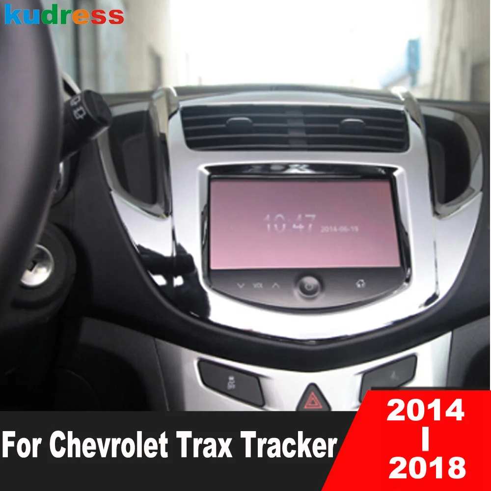 For Chevrolet Trax Tracker 2014 2015 2016 2017 2018 Matte Car Center Console Navigation Panel Cover Trim Interior Accessories