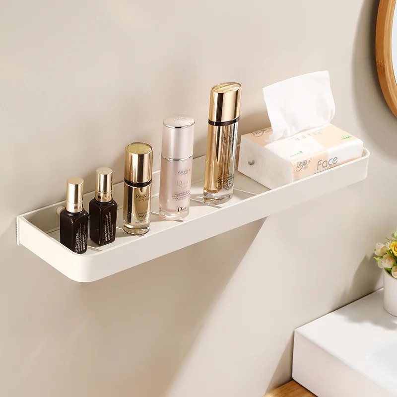 aluminum Bathroom Storage Shelf Wall Mounted Shower Storage Rack White Organizer Corner Shelves Toilet Shampoo Cosmetics Holder