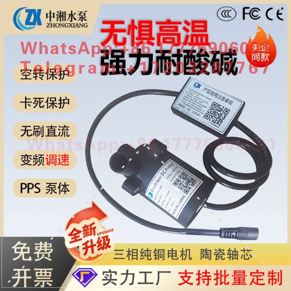 12V24V Small Mini High Temperature Acid and Alkali Corrosion Resistant Cyclic Booster Speed Regulating Pump
