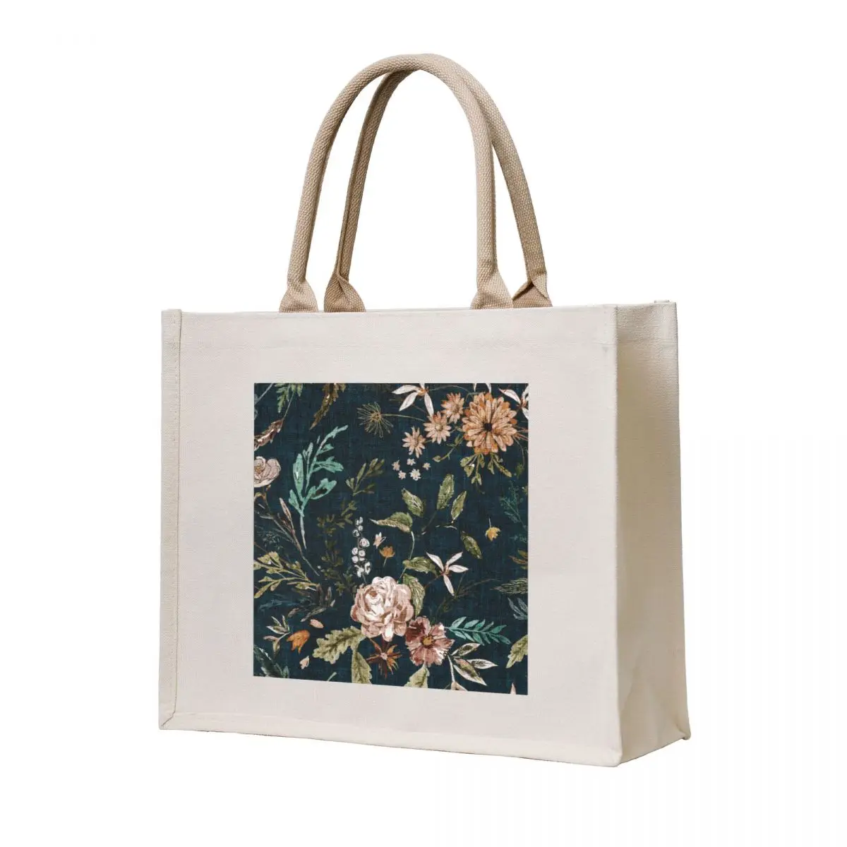 

Delilah (summer/teal) Tote Bag shopper bags Customizable tote bag custom fabric bag shopping