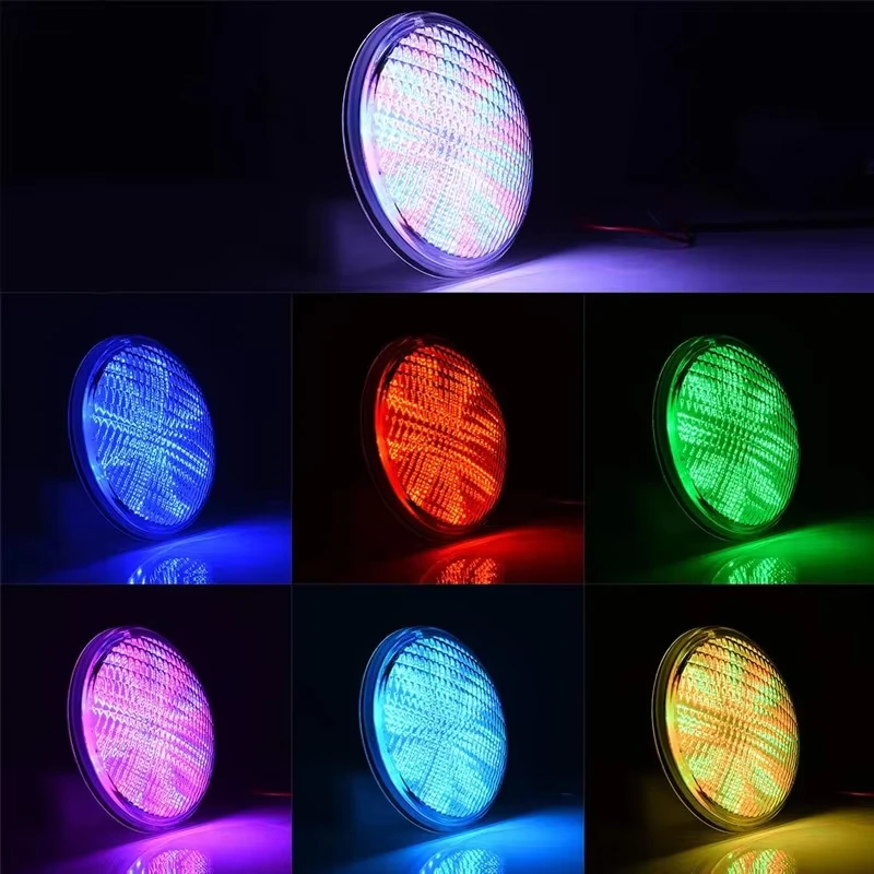 ハロゲンランプpar-56水中ライトledスイミングプールランプip68-ac12v-led-rgbライト色変更可能防水ライトに交換