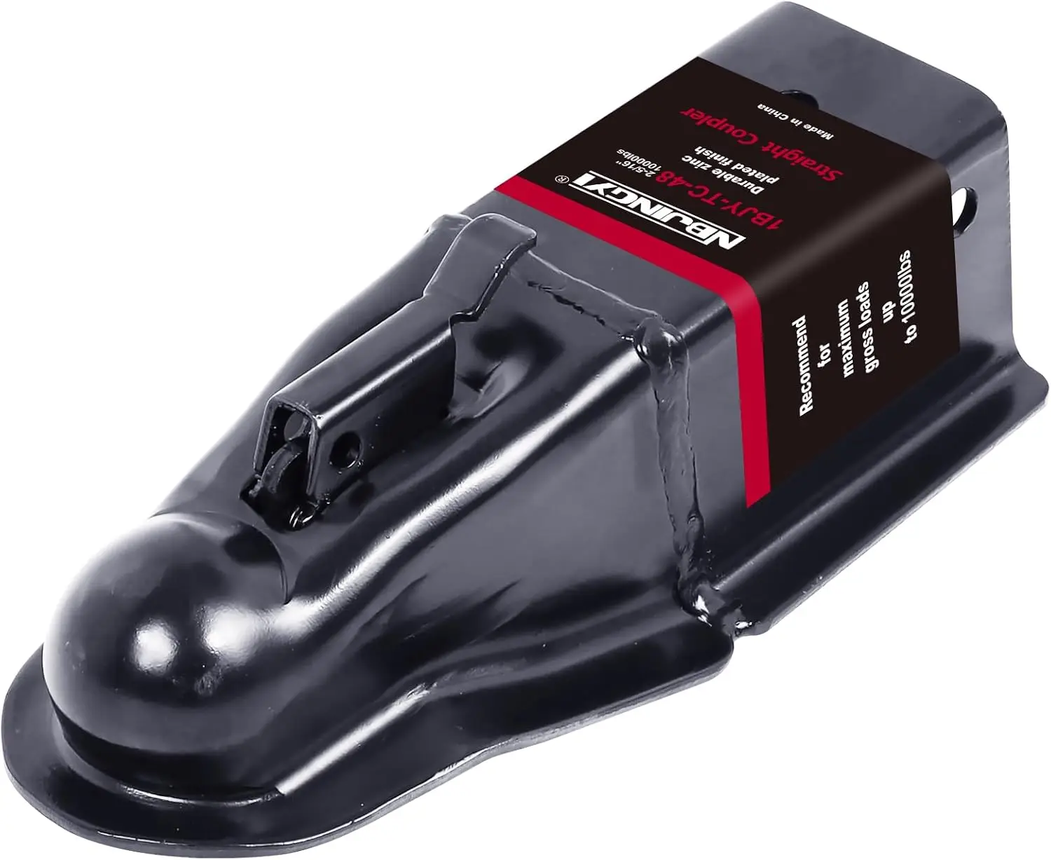 

Прямая муфта для прицепа, шарик 2–5/16 дюйма, ширина каналов 3 дюйма, 14000 фунтов, язычковая муфта для прицепа, черная