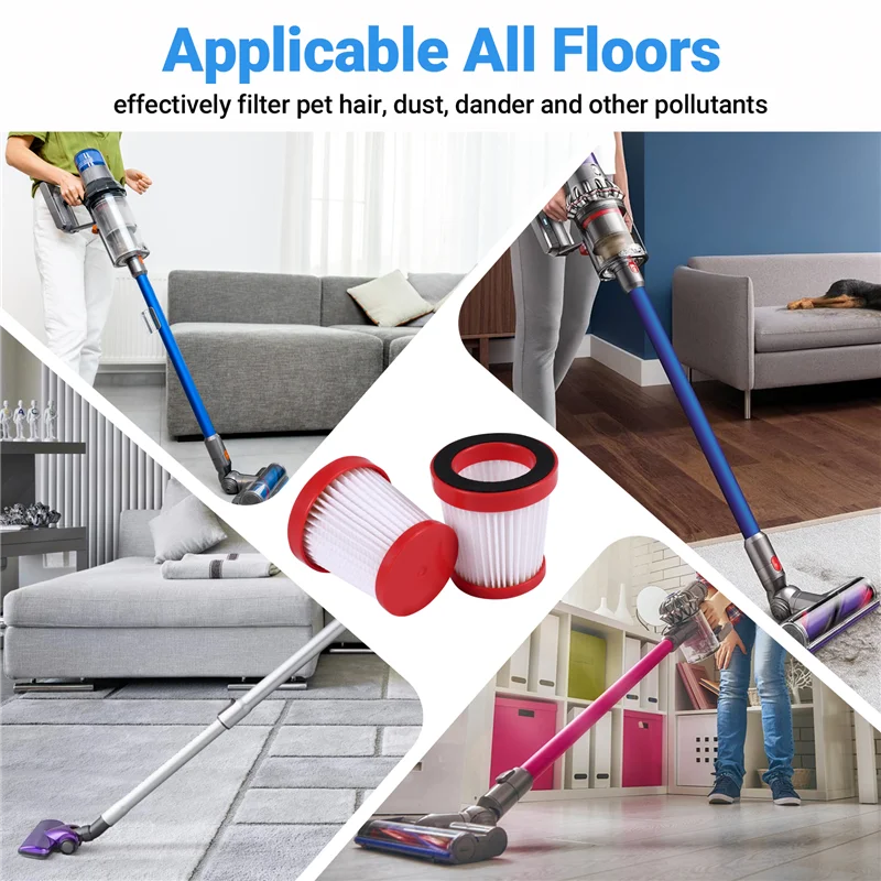 AB43-5Pcs สําหรับ Xiaomi Deerma VC01 เครื่องดูดฝุ่นมือถืออุปกรณ์เสริมกรองฝุ่นแบบพกพา