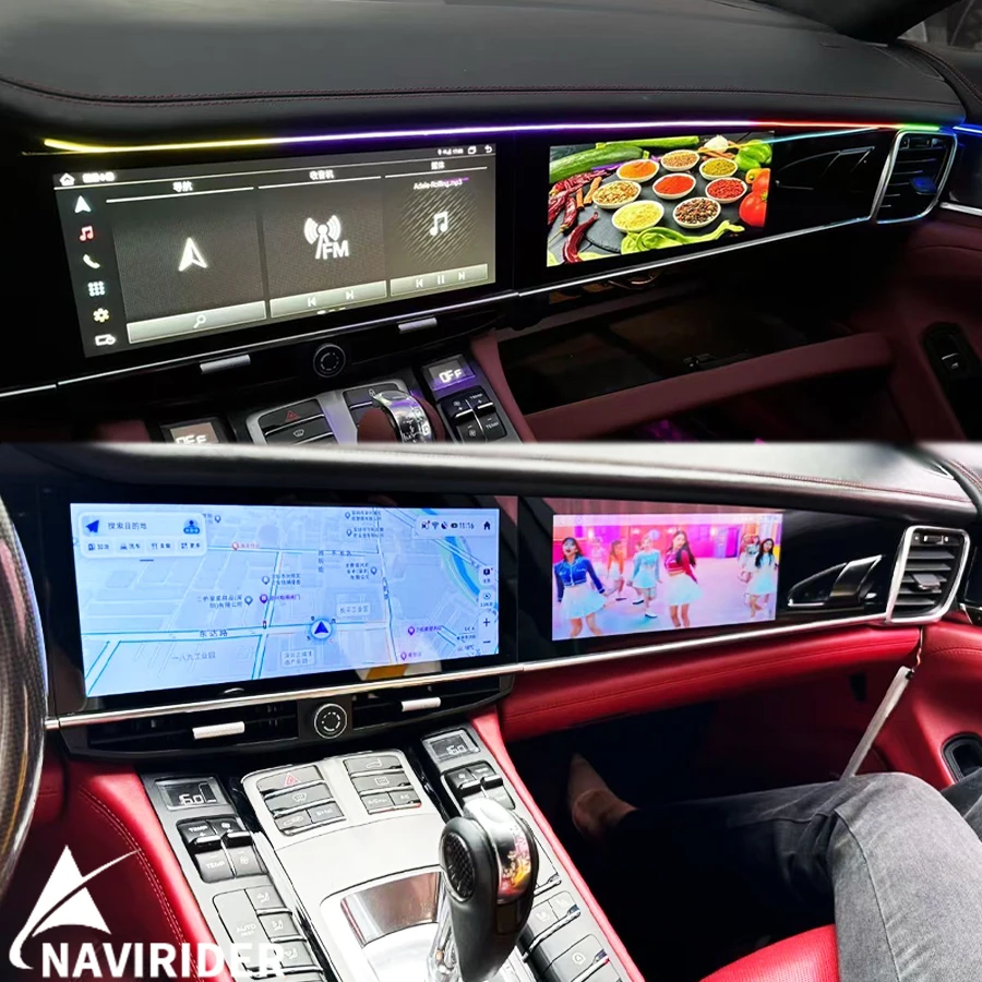 

12.3+10.25inch 8Core Car Multimedia Video Player For Porsche Panamera 2010-2016 Android AUTO GPS Navigation Radio 4G Carplay