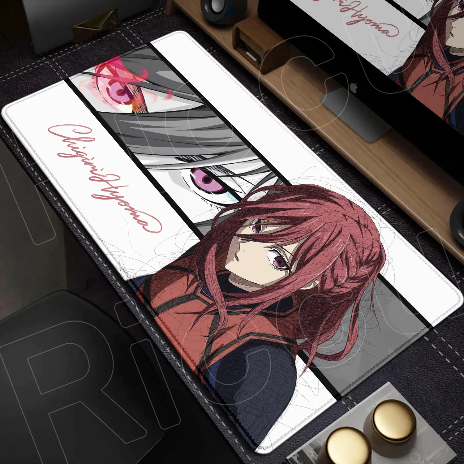 HD Print Anime Blue Lock Mousepad Large Computer Gamer Rubber Edge Keyboard 900x400mm Nagi Seishiro Non-slip Speed Soft Desk Mat