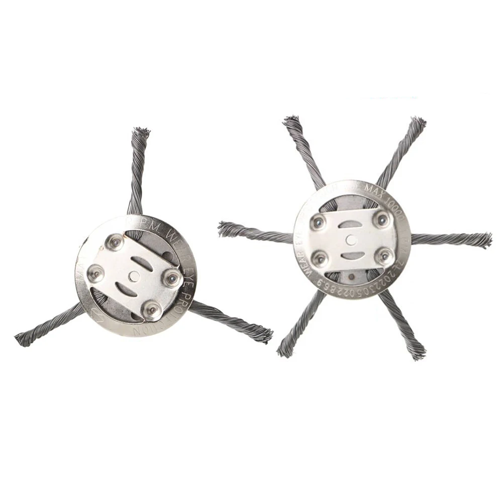 

Grass Trimmer Head Wear-resistant Steel Wire Weeding Disc Anti-corrosion Derusting Mower Accessories for Courtyard Sidewalk Lawn