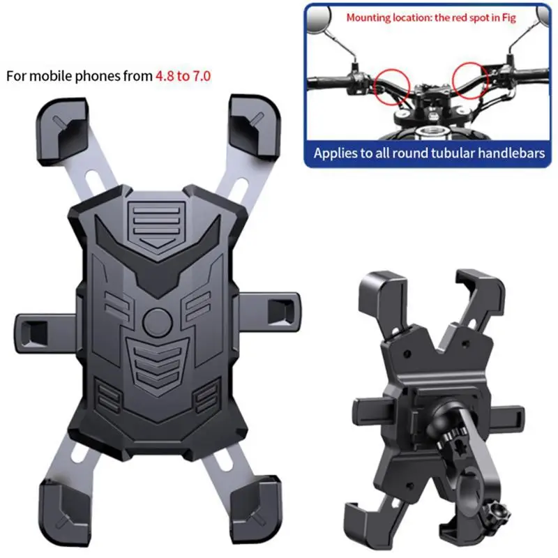

【БЕСПРОДАЖА】 Держатель для телефона на велосипеде, крепление для мотоцикла, велосипеда, противоударный держатель для мобильного телефона, вращающийся навигационный кронштейн