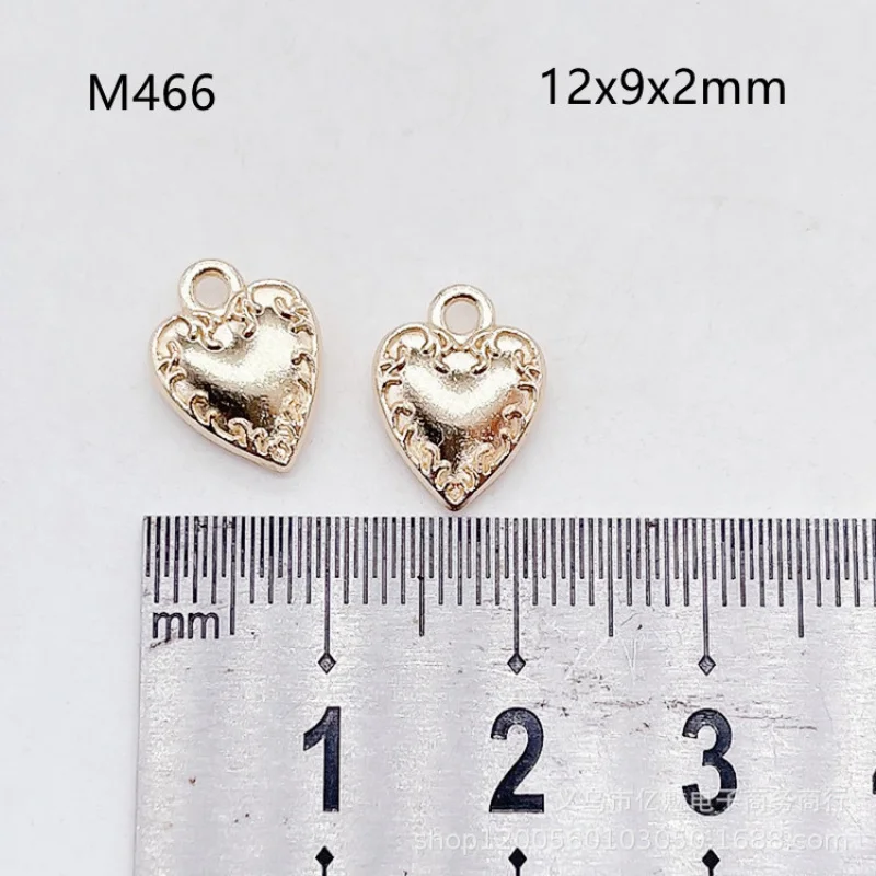 Factory Direct Sales 100Pieces 12x9mm Antique Hand-Made Pendant Love heart Clothing Bag Pendants