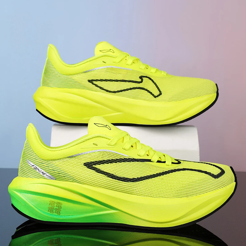 

Breathable Mesh Racing Men's Shoes Non-Slip Wear-Resistant Cushioning Rebound Soft-Soled Sports Shoes Running Shoes for Women