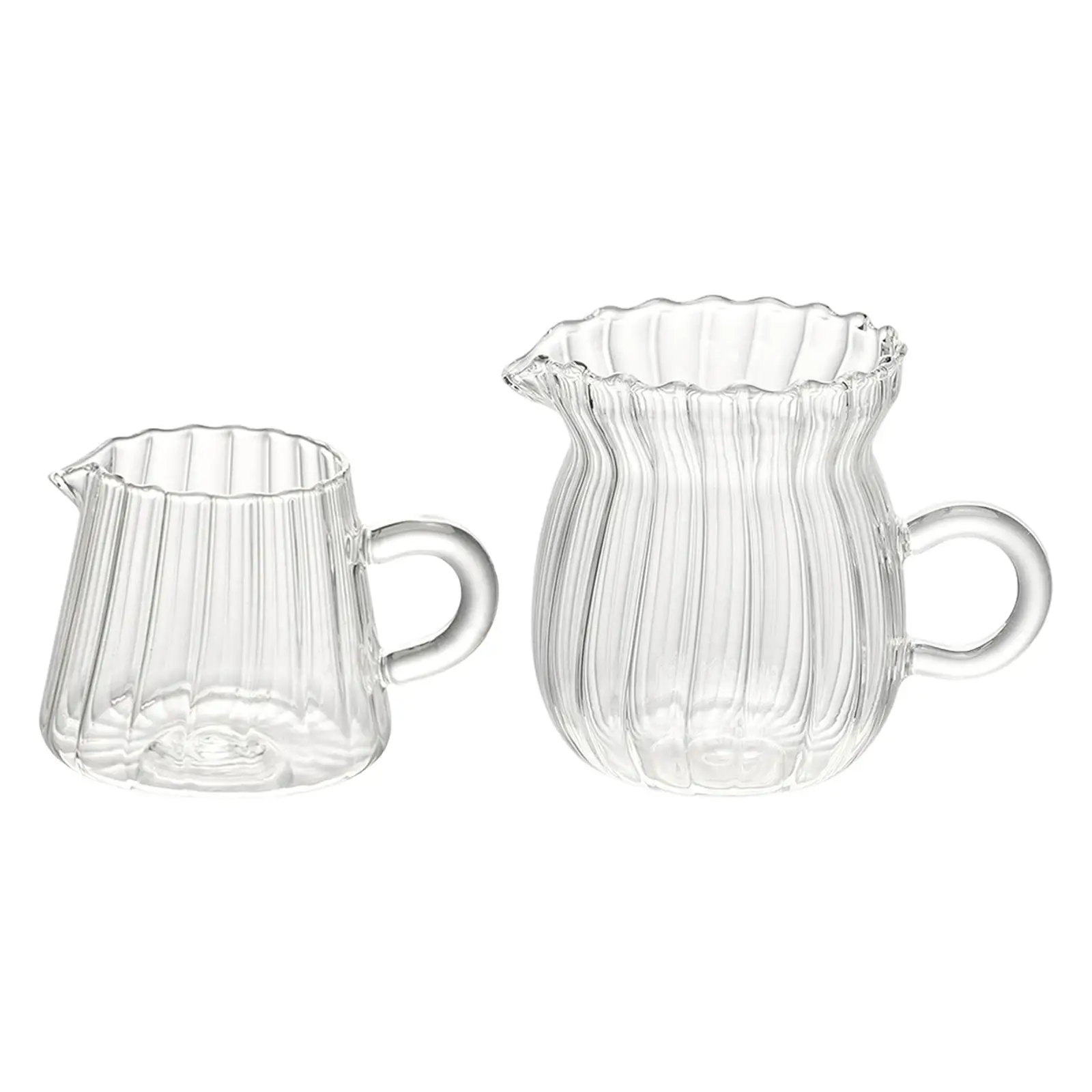 Glass Coffee Milk Jug Heat Resistant Comfortable Grip Lightweight Tea Mug Thick