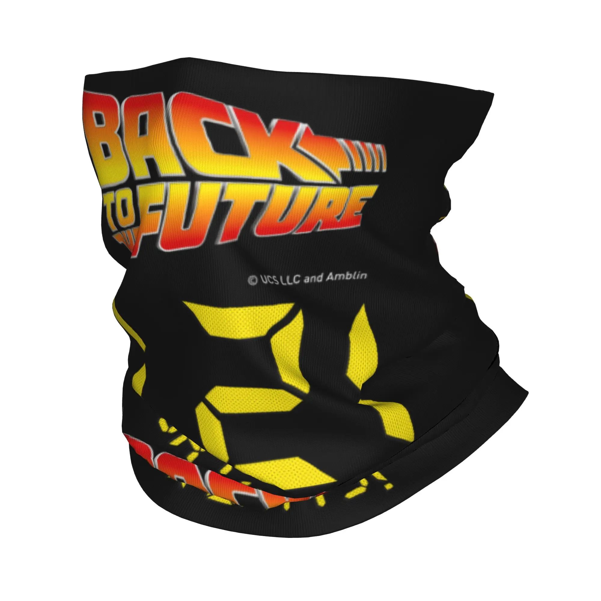 Movies Race Cars Back To The Future Bandana Neck Warmer Women Men Winter Hiking Ski Scarf Gaiter  Face Cover