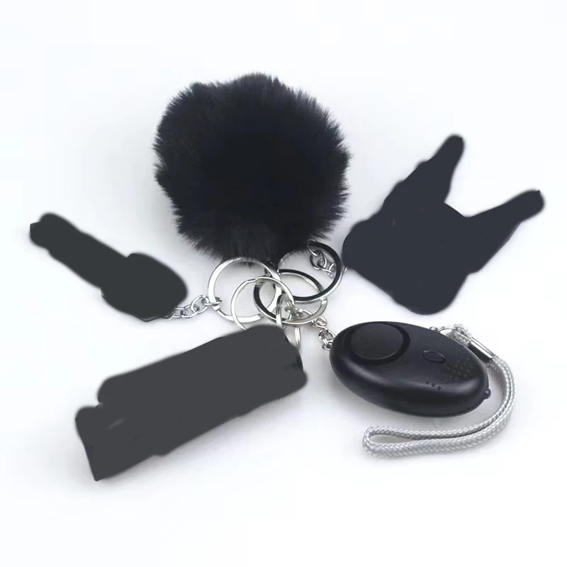 5pcs Self Defense Keychain Set Knuckles Kit Self-Defense Wholesale Bulk Custom Accessories Defensive For Women Kid Girl