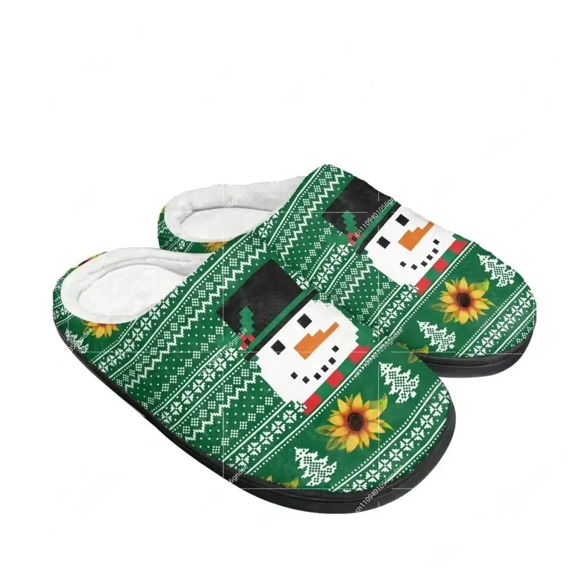 Party Gift Christmas Stocking Bells Home Cotton Slippers Mens Womens Teenager Plush Bedroom Keep Warm Custom Slipper