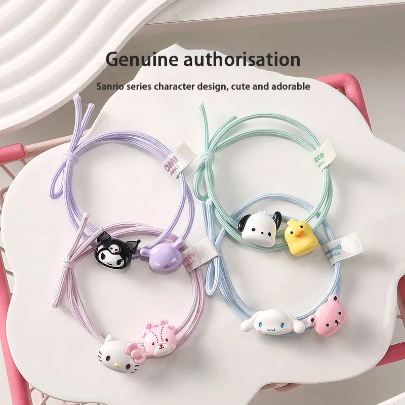 Sanrio series Stereoscopic hair band Hair rope cartoon hair accessories cute accessories leather band Japanese anime Girl gift