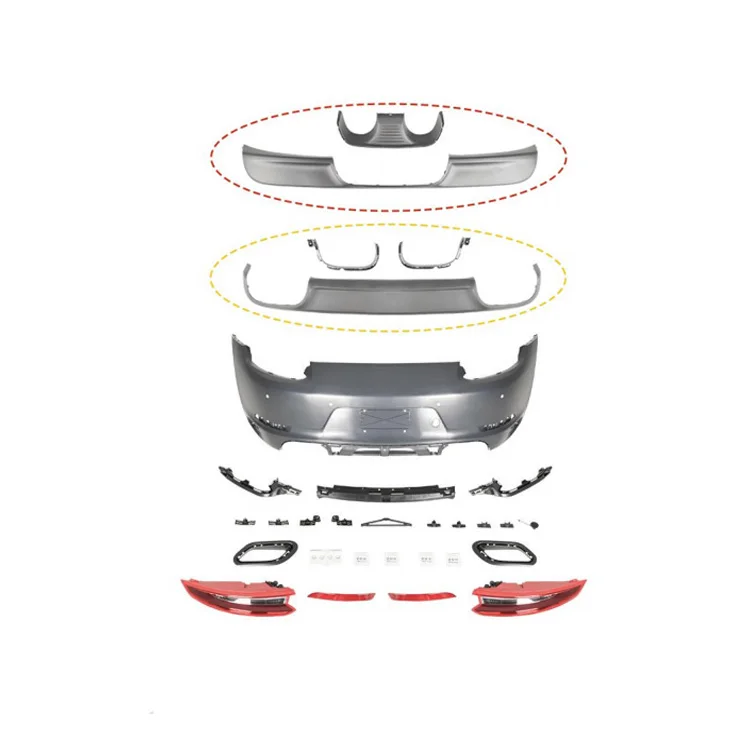 

Damei Auto Parts OE Sporty Style Body Kit Rear Bumpers Diffuser LED Taillights Bodykit For 911 991 2012-2019