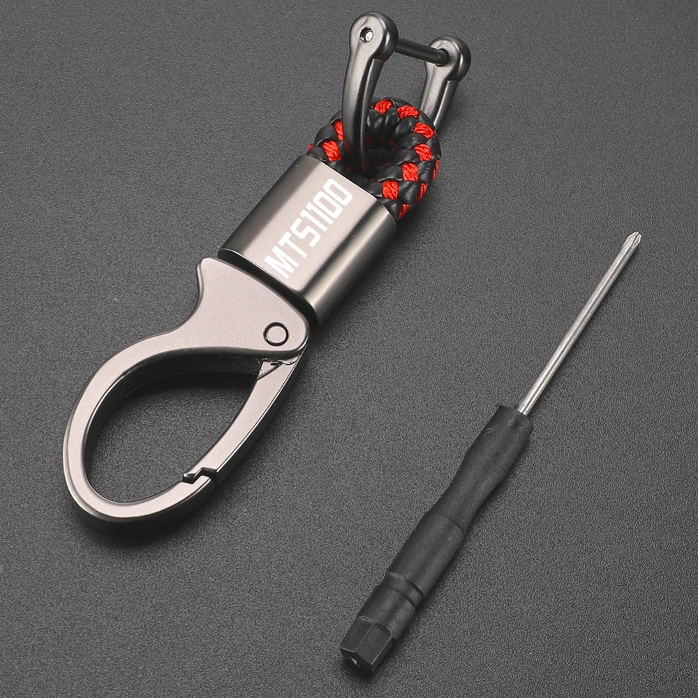 

For DUCATI MTS1100 MTS 1100 MTS1100S 2007 2008 2009 Accessories Motorcycle Braided Rope Keyring Metal Keychain Key chain ring