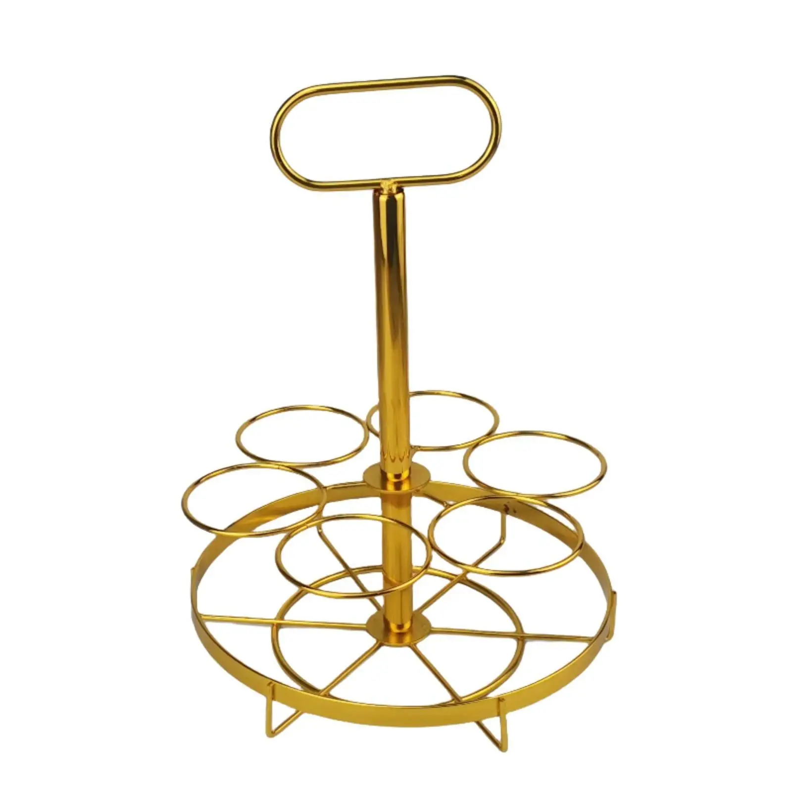Porte-bière portable en fil métallique, support à boissons détachable, porte-bouteilles pour fête, bar, station de cocktails mobile