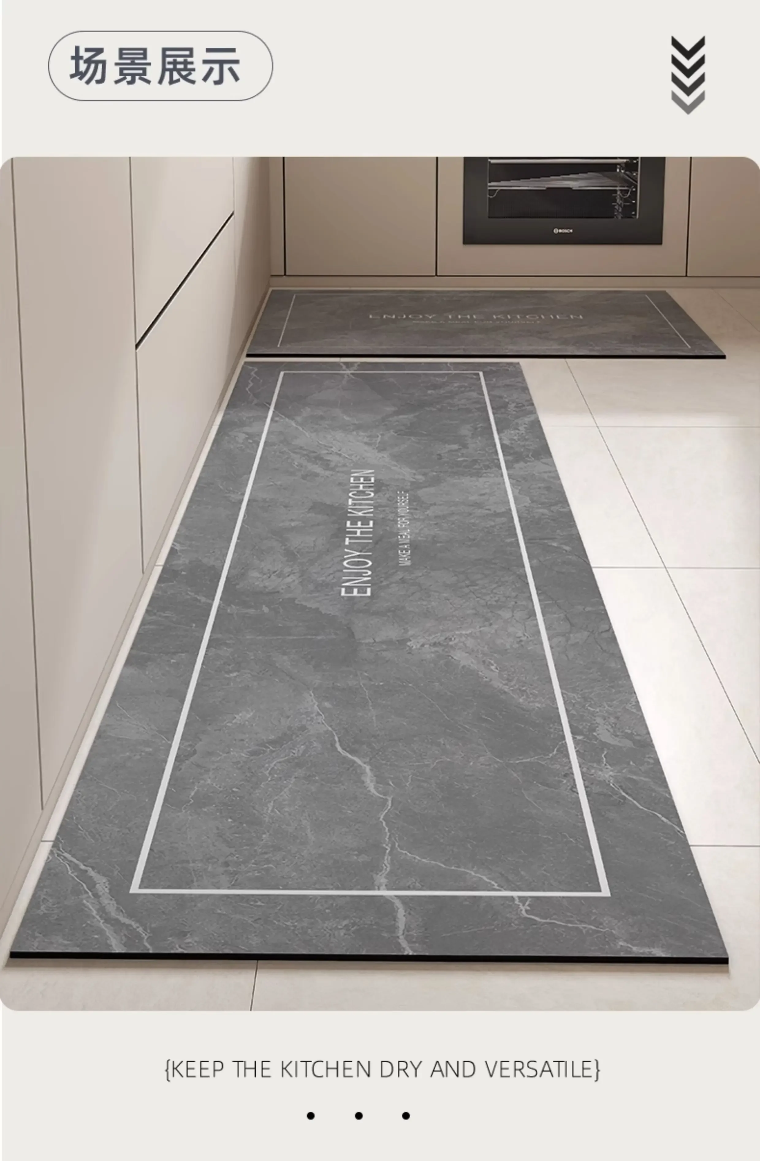 Diatom mud Kitchen Bathroom Floor Mat Entry Door Long Carpet Porch Balcony Corridor Non-Slip Rugs Home Long DecorBlanket