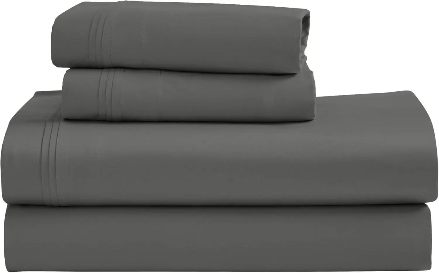Egyptian Cotton 4 Piece Sheet Set, Luxury 1000 Thread Count, Modern Design, Sustainable Sheets, Ultra-Soft Basics, Solid, Deep P
