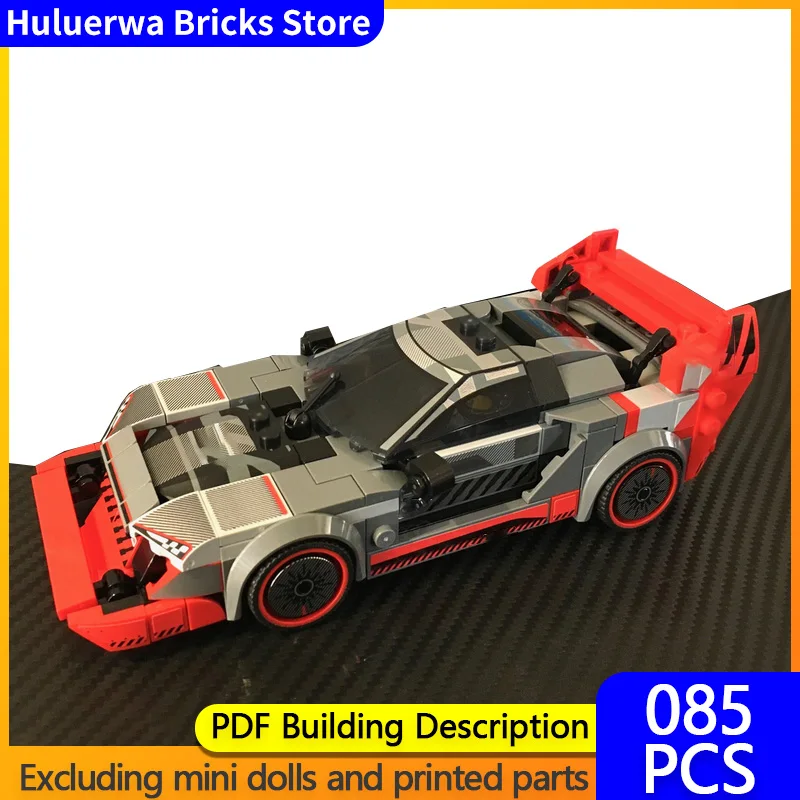 

Модель скоростного гоночного автомобиля MOC, строительные кирпичи S1, E-Tron, модифицированный дрифт, гоночный автомобиль, модульная технология, детские праздничные подарки, игрушки