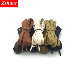 1Pair Waterproof Waxed Shoe laces Flat Leather ShoeLaces Kids Adult Sneakers Shoelaces Length 60 80 100 120 140 160 180CM P3