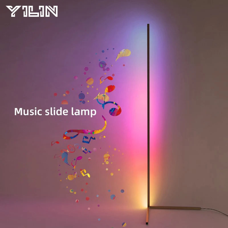 RGB LED Floor Lamp Smart Tuya APP & Remote Control Dream Color Stand Floor Light 16 Million Color Changing Decorate Mood Light
