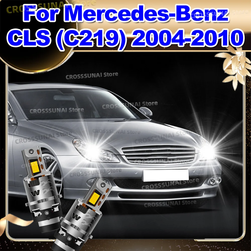 

LED Headlight Bulbs 6000K Xenon HID Light Replacement CANBus For Mercedes Benz CLS C219 2004-2010 2007 2008 2009