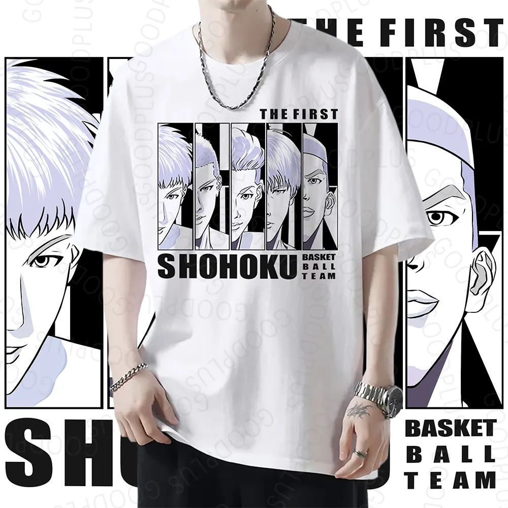 Slam Dunk Shohoku Anime T-shirts Basketball Manga Graphic Oversized Men Cotton Short Sleeve Tee Women Top Summer Couple Clothing